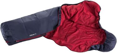 Спальний мішок Deuter Dreamlite Navy-Cranberry Left Zip - синтетика, на блискавці