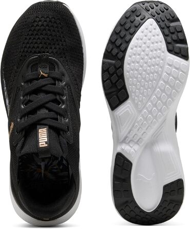 Жіночі бігові кросівки PUMA Softride Mayve Bloom WNS, чорні з рожевим золотом, розмір 38.5 EU
