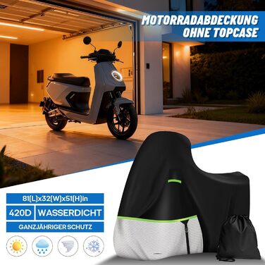 Водонепроникний чохол на мотоцикл Piaggio Vespa GTS GTV GT 60/300/250/125 (без кофра), 420D Oxford, зимовий захисний тент