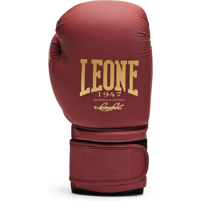 Боксерські рукавички LEONE 1947 Bordeaux Edition, унісекс, 10 унцій, бордові