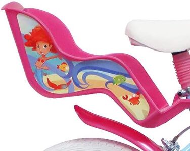 Дитячий велосипед Denver Babys 14'' Sea Life для дівчаток, синій/фуксія/білий