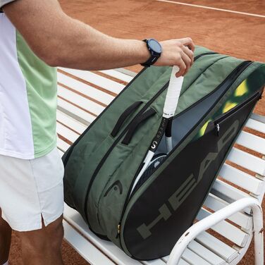 Тенісна сумка HEAD Tour Racquet Bag XL для дорослих, унісекс, тим'ян/банан, містка спортивна сумка для ракеток