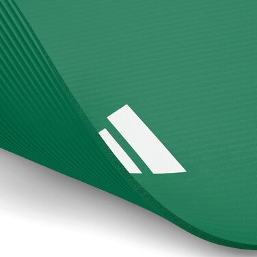 Килимок для фітнесу Adidas для дому - тренувальний килимок з антиковзаючим покриттям для гімнастики, вправ на підлозі та спортзалу - доступний у двох розмірах (7 мм) (Темно-зелений, 7 мм)