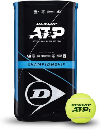 Тенісні м'ячі DUNLOP ATP Championship для ґрунту, хардкорту та трави, набір 8 шт.