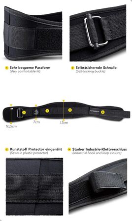Пояс для важкої атлетики FITGRIFF V2 Full Black L — універсальний пояс для бодібілдингу, кросфіту та силових тренувань для чоловіків і жінок