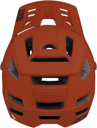 Велосипедний шолом IXS Trigger FF MIPS для ендуро, оливковий/помаранчевий, XS