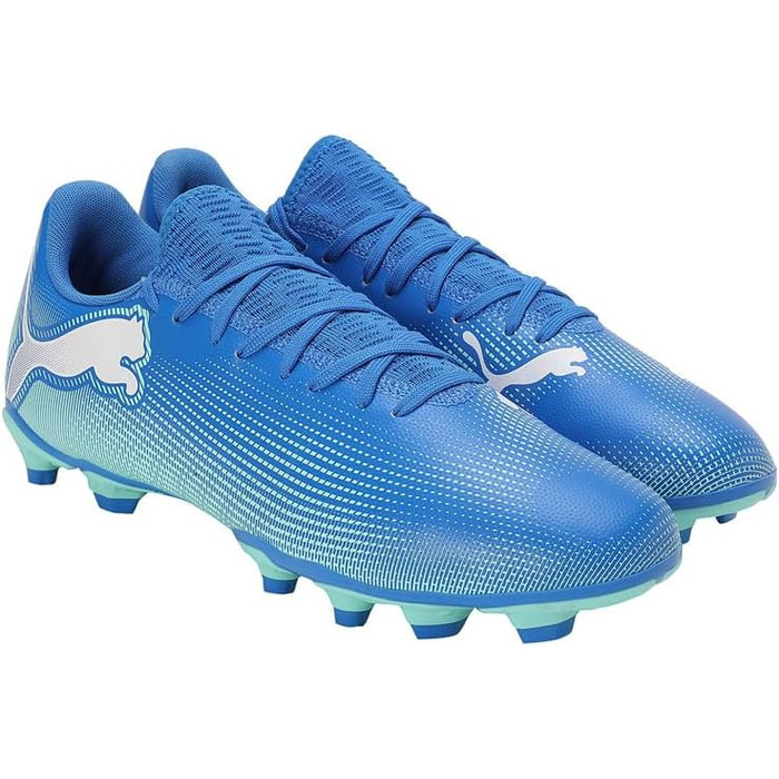 Кросівки футбольні PUMA Future 7 Play Fg/Ag, 40.5 EU, Hyperlink Blue/Mint/White