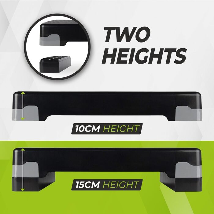 Степ-платформа VirtuFit Essential для дому: регульована висота, антиковзаюча поверхня | Степпер для фітнесу, аеробіки та гімнастики