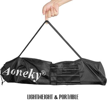 Тенісний набір Aoneky 2/3/6 м, металевий каркас, міцна PE сітка, переносне піклбол-тенісне тренувальне обладнання з сумкою для зберігання для дітей і дорослих