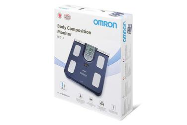 Ваги-аналізатор складу тіла та жиру Omron BF511, темно-сині