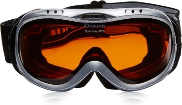 Гірськолижні окуляри Alpina Opticvision D для дорослих, універсальний розмір (сріблястий)
