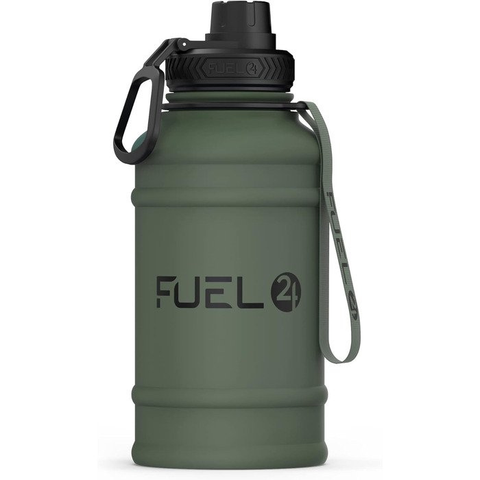 Металева пляшка для води Extra Stark 1.3L/2.2L, нержавіюча сталь, герметична, BPA-free, для спорту та фітнесу