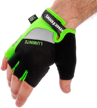 Рукавички для гірського велосипеда Meteor Radhandschuhe Gel GX31 Green - чоловічі, жіночі, дитячі. Рукавички для MTB, Downhill, хайкінгу та їзди на велосипеді.