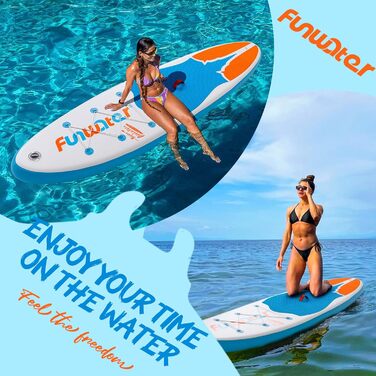 Надувне SUP-борд FunWater: комплект з аксесуарами (весло, насос, рюкзак, лінія, водонепроникний мішок)