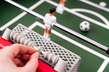 Настільний футбол Hop-Sport Corner для дітей та дорослих, чорний/червоний, стійкий, 3 м'ячі