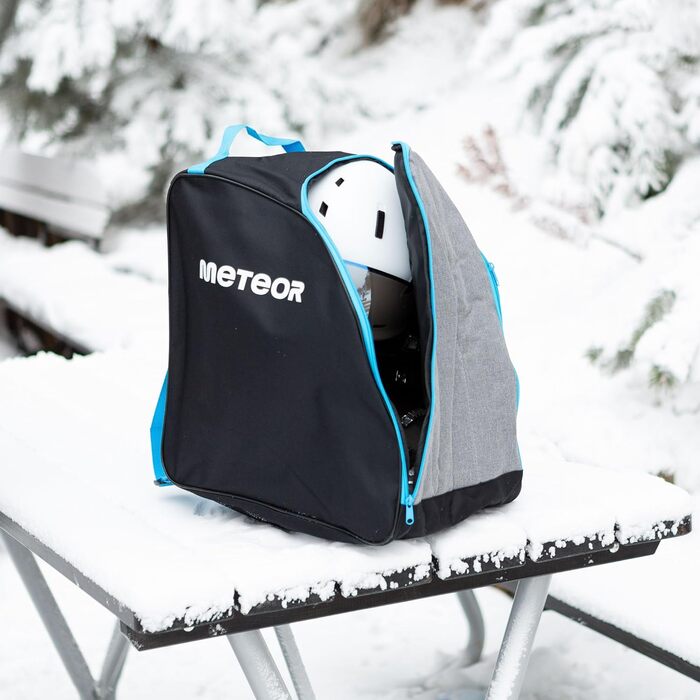 Набір для перевезення лиж та черевиків Meteor 2-в-1 Skitasche Set - Skisack (до 195 см) з вентиляцією, водонепроникний чохол та сумка для черевиків. Ідеально для зимового відпочинку та катання на лижах. Комплект для лиж та черевиків.