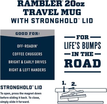 Термочашка YETI Rambler з вакуумною ізоляцією, нержавіюча сталь, 591 мл, лимонно-зелена, з герметичною кришкою