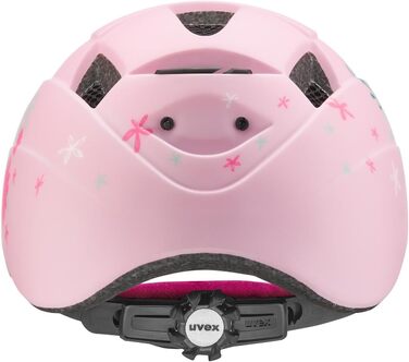 Дитячий велосипедний шолом Uvex Kid 2 CC, рожевий єдиноріг, матовий, розмір 46-52 см, з можливістю LED-підсвітки, легкий, регульований