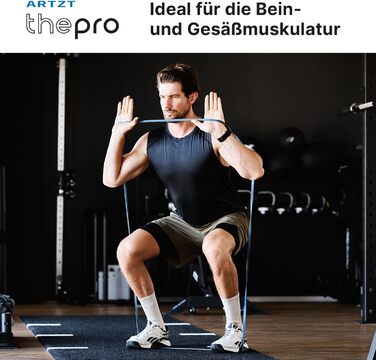 Набір еластичних стрічок для фітнесу ARTZT thepro: 5 рівнів опору, для силових тренувань, розтяжки та реабілітації, Loop Band 208 см