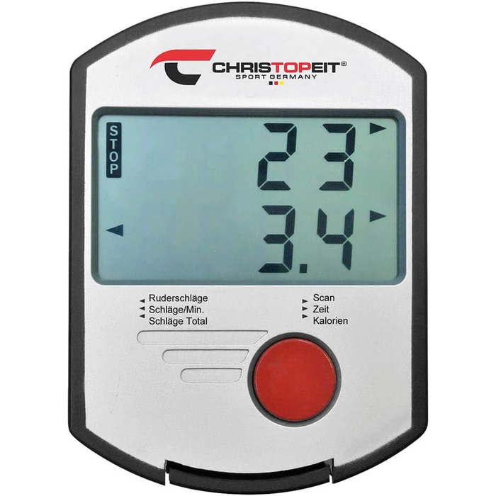 Гребний тренажер Christopeit Sport Cambridge II Black з килимком для підлоги