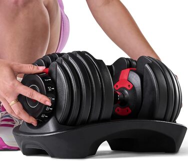 Регульована гантеля Bowflex SelectTech 2-24 кг – універсальна система ваг для фітнесу, одна штука
