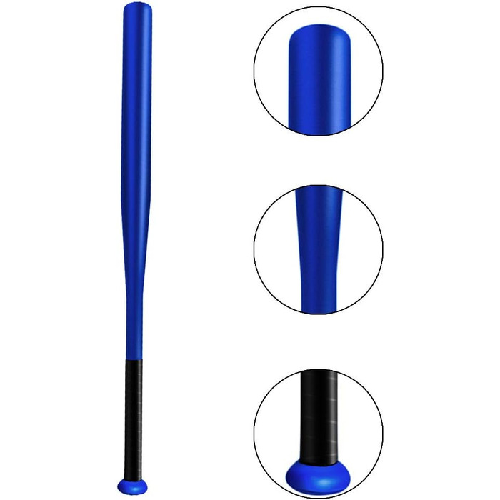 Бейсбольна біта сталева 25 дюймів (Stahl) з чохлом, синя