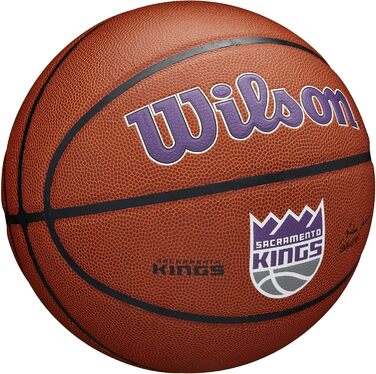 Баскетбольний м'яч Wilson NBA Team Alliance Sacramento Kings, розмір 7 (29.5''), офіційний