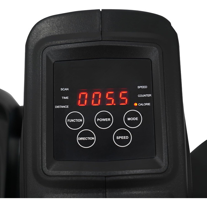 Міні еліптичний тренажер під стіл з пультом та дисплеєм, регульована швидкість, електричний, для дому, чорний+рожевий