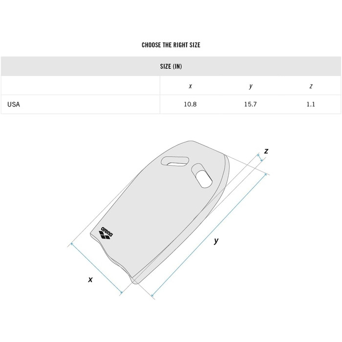 Плавальна дошка arena Kickboard для басейну, EVA, 39x30 см, рожева, з отворами для хвату, тренувальний інвентар, без ПВХ