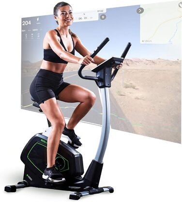 Велотренажер Christopeit Sport Eco 1000 з генератором, магнітною системою гальмування, USB, додатком Kinomap, для користувачів до 150 кг