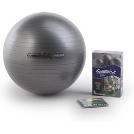 Гімнастичний м'яч Ledragomma Original Pezzi MAXAFE, чорний, 75 см