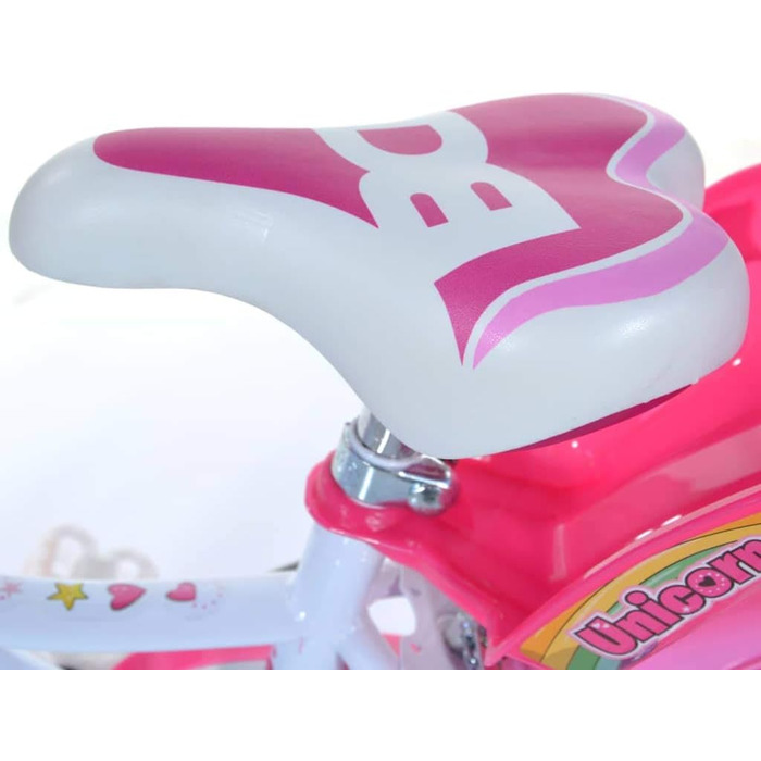 Дитячий велосипед Dino Bikes 144R-UN Einhorn, білий/рожевий, одношвидкісний
