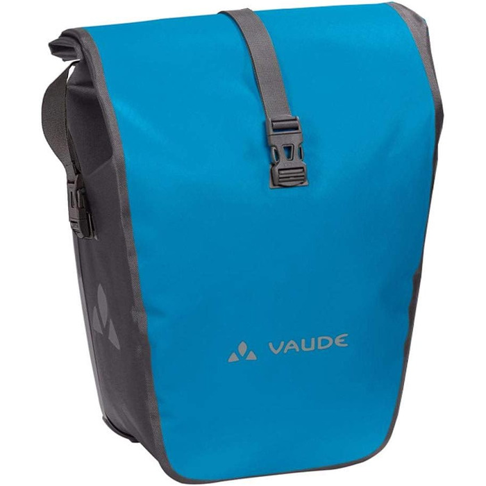 Велосипедні сумки VAUDE Aqua Back 2x24 л для багажника, водонепроникні, задні, легке кріплення, німецька якість, колір Icicle, універсальний розмір