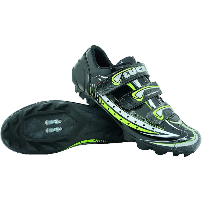 Чоловічі велосипедні туфлі LUCK Master (47 EU, Чорний)