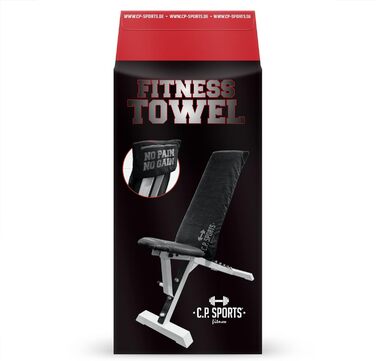 Рушник для фітнесу C.P. Sports: мікрофібра, фіксація, кишеня на блискавці, для тренувань, м'який, великий, 5 кольорів (темно-сірий)