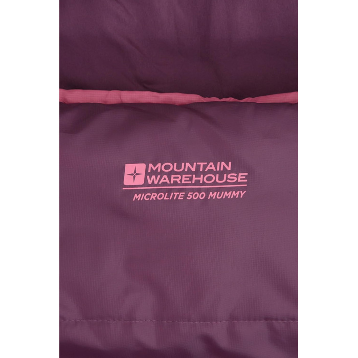 Спальний мішок Mountain Warehouse Microlite 500 Mummy для кемпінгу, трекінгу та подорожей (200 см, 2-3 сезони)