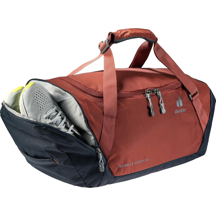 Сумка Deuter AViANT Duffel 50 л спортивна дорожня, червоно-синя