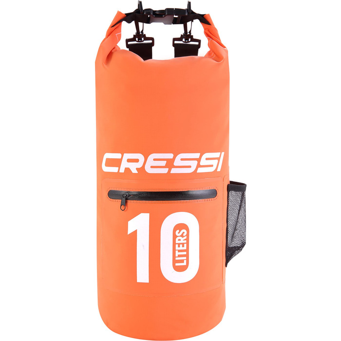 Водонепроникний мішок Cressi Dry Bag для дайвінгу, плавання, риболовлі, водних видів спорту та кемпінгу, оранжевий, 10 л
