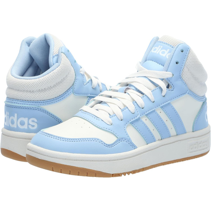 Кросівки Adidas Hoops 3 чоловічі білі, сірі, Cloud White, Gum (40 EU)