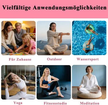 Гимнастичний надувний мат Airtrack CASSILANDO для тамблінгу та йоги, матовий, 400 x 100 x 10 см (Рожевий/Чорний) з насосом