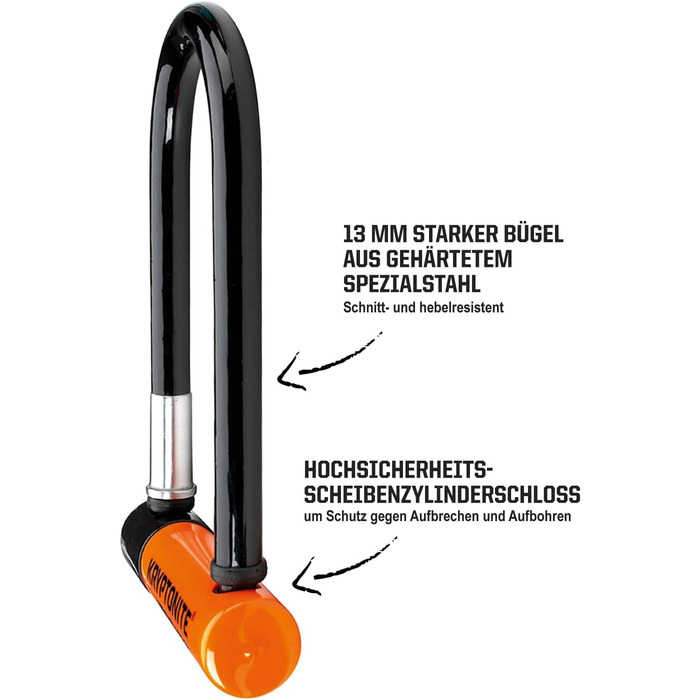 Замок велосипедний Kryptonite Evolution Mini-5, рівень захисту 7/10, з кріпленням, 3 ключі