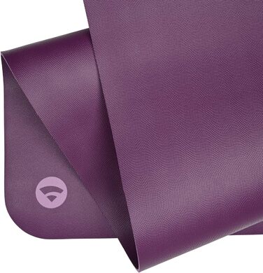 Професійний йога-мат Bodhi ECO PRO з натурального каучуку, екологічний, антислізький, для йоги та пілатесу, 185×60×0,4 см, фіолетовий
