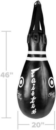 Боксерський мішок Fairtex Heavy Bag Banane HB12, 2,1 м, для муай-тай, боксу, кікбоксингу, MMA, чорний