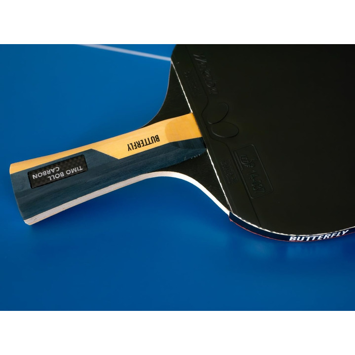 Ракетка для настільного тенісу Butterfly Timo Boll Carbon з сертифікованим покриттям Wakaba (2.0 мм), професійна серія ITTF
