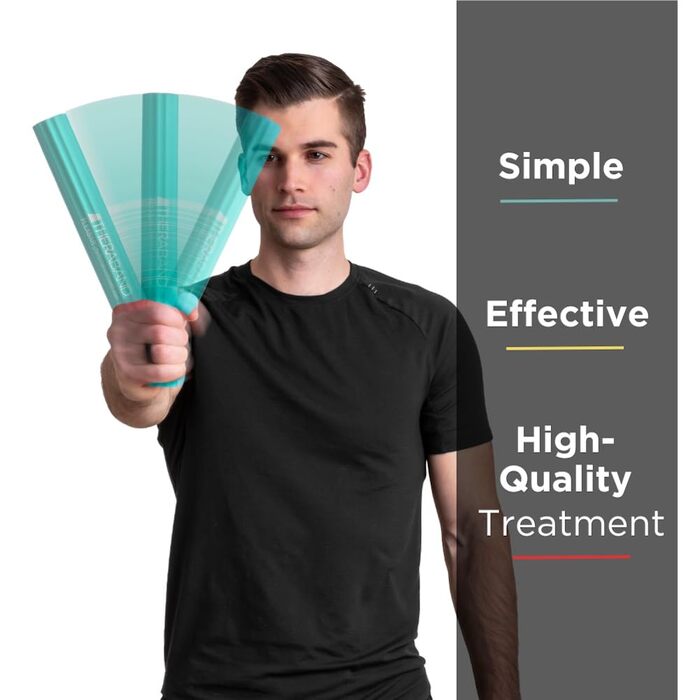 Тренувальний еспандер TheraBand FlexBar, гнучкий стік для реабілітації та зміцнення м'язів передпліччя та кисті, середній рівень опору, зелений, універсальний розмір