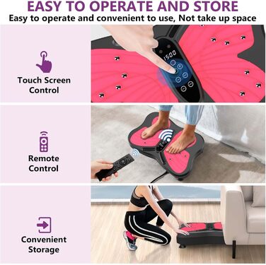 Віброплатформа для фітнесу Rüttelplatte: тренування вдома, лімфодренаж, до 180 кг, 200 швидкостей для жінок та чоловіків