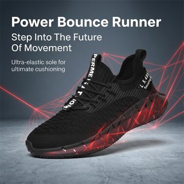 Чоловічі та жіночі спортивні кросівки для бігу та фітнесу Turnschuhe G156 Schwarz - дихаючі, легкі, з амортизацією