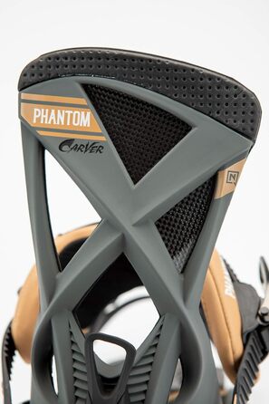 Сноуборд Nitro Phantom Carver '20 для чоловіків: преміум фрірайд, карбонова фіксація, модель L, Gunmetal