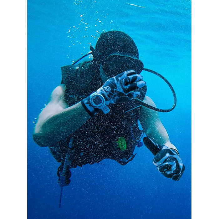 Рукавички для дайвінгу Sushall з неопрену, 3 шт. для чоловіків, тепла та антиковзаюча поверхня, еластичне зап'ястя для дайвінгу, серфінгу, снорклінгу (S, блакитний)