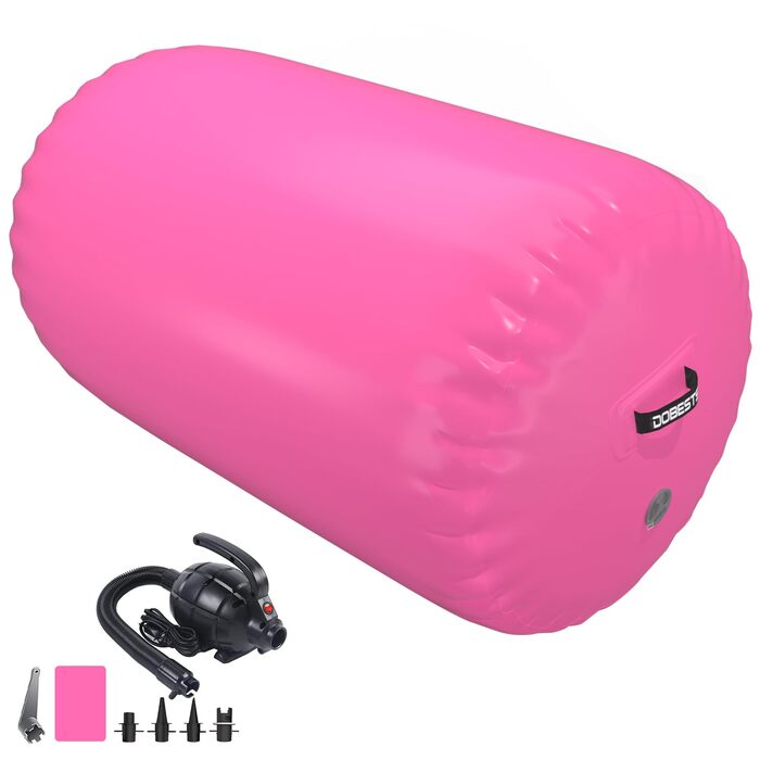 Гімнастичний повітряний мат DOBESTS Airtrack (висота 10/20 см, довжина 2-6 м) з насосом та сумкою для тумблінгу, йоги та фітнесу